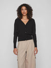 Cardigan en maille Rouge by Vila Vizui Black