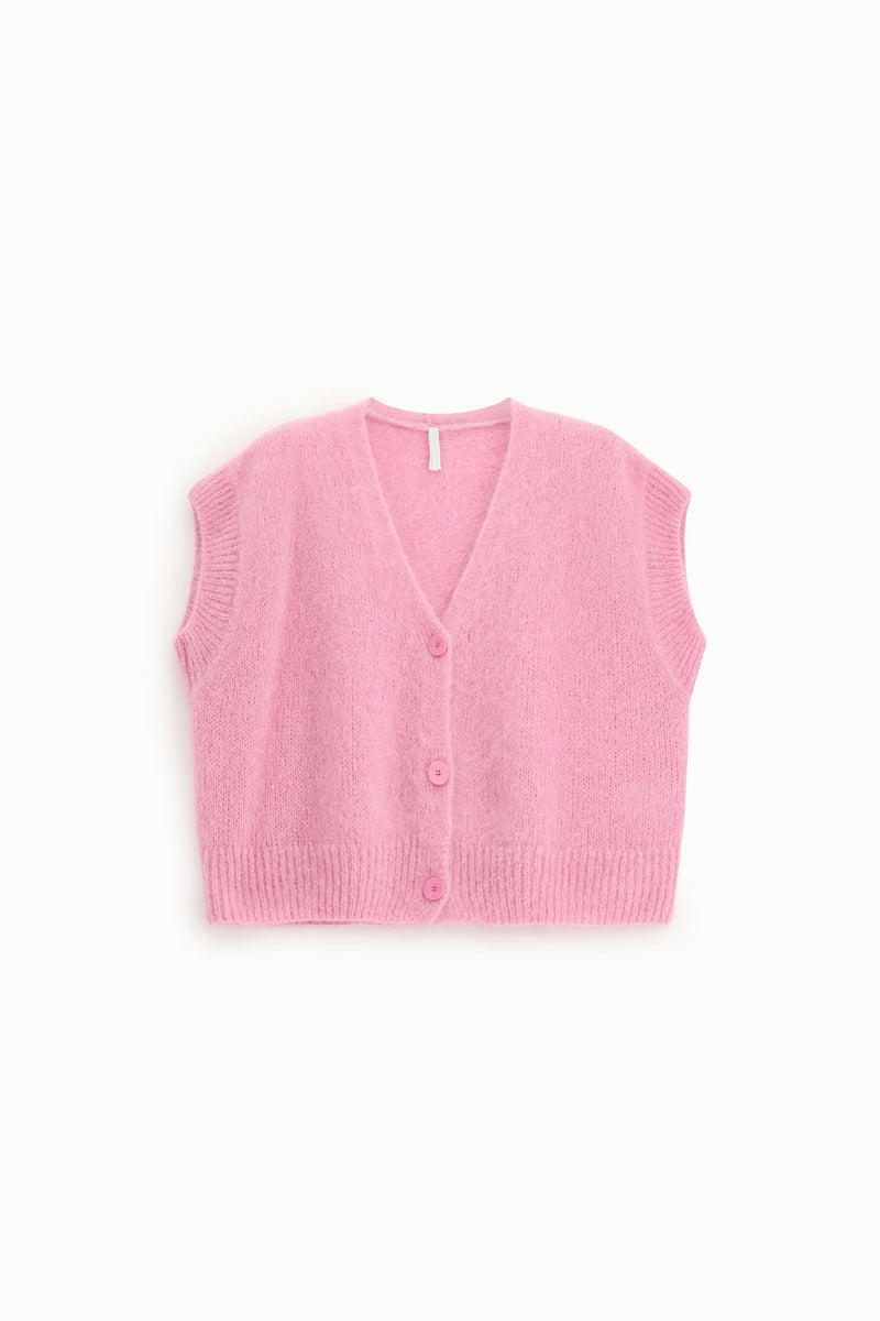 Pull imperial manches courtes rosa baby
