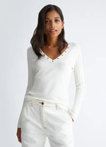 Pull Liu Jo Ecoconçu Bianco Lana