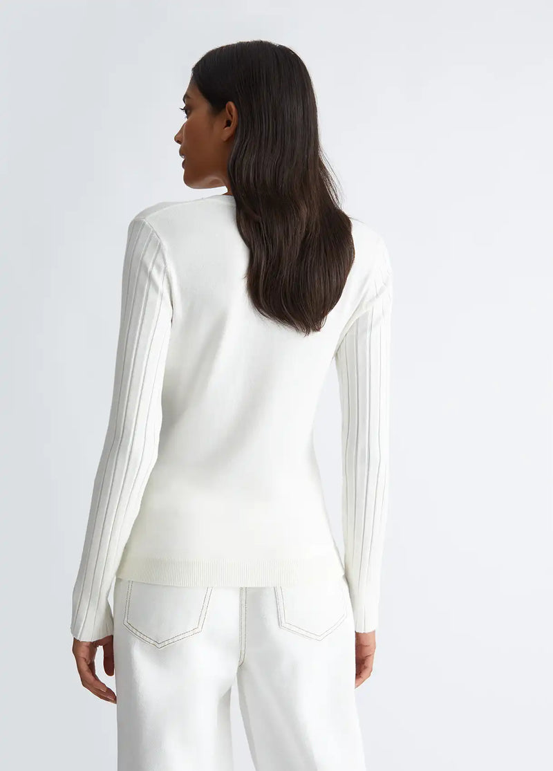 Pull Liu Jo Ecoconçu Bianco Lana