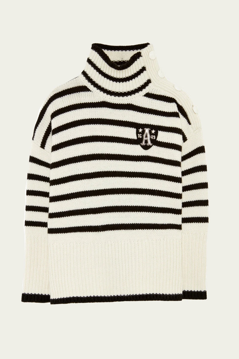 Pull Five Marinière Ecru
