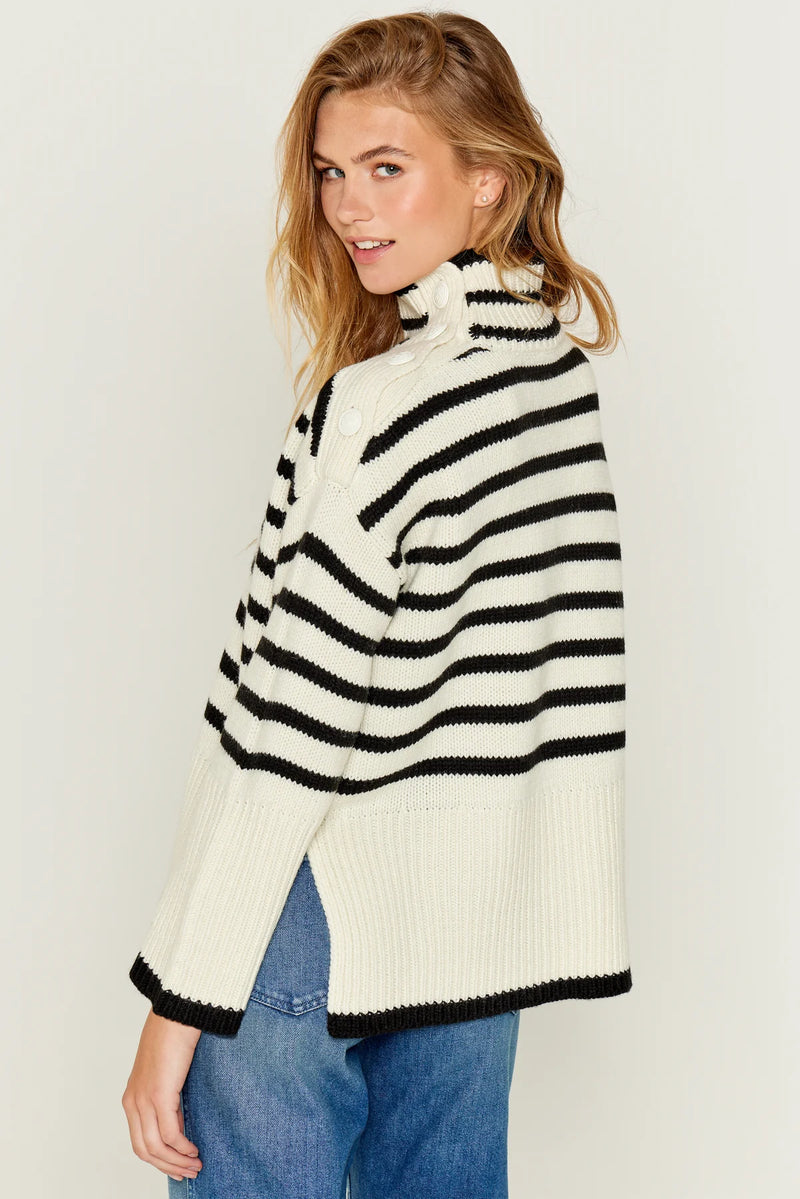 Pull Five Marinière Ecru