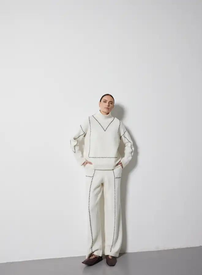 Pull Notshy Bogla Ecru/Noir