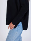 Pull poncho Notshy Faustine Noir