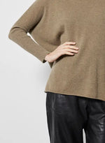 Pull poncho Notshy Faustine Camel Chiné