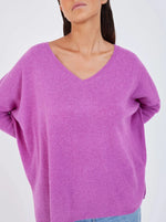 Pull poncho Notshy Faustine Orchidée
