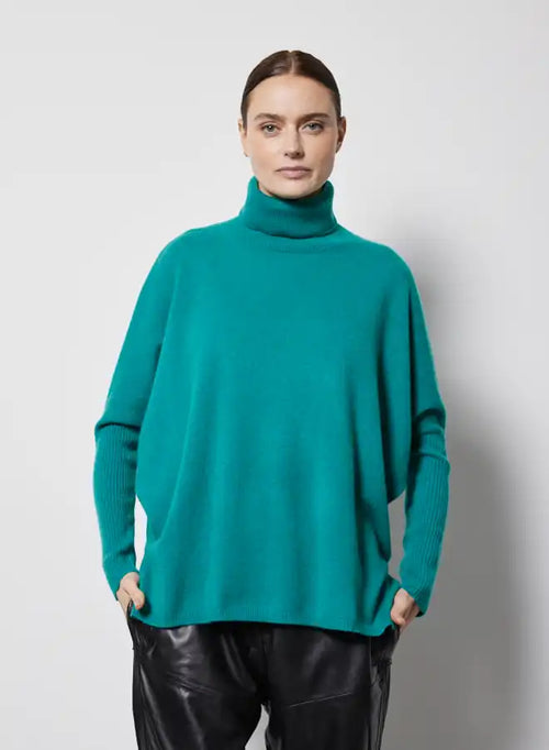 Pull poncho Notshy Margareth Emeraude