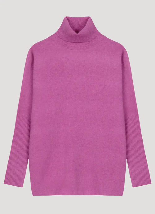 Pull poncho Notshy Margareth Orchidée