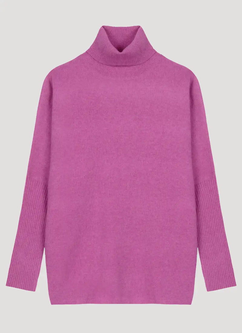 Pull poncho Notshy Margareth Orchidée