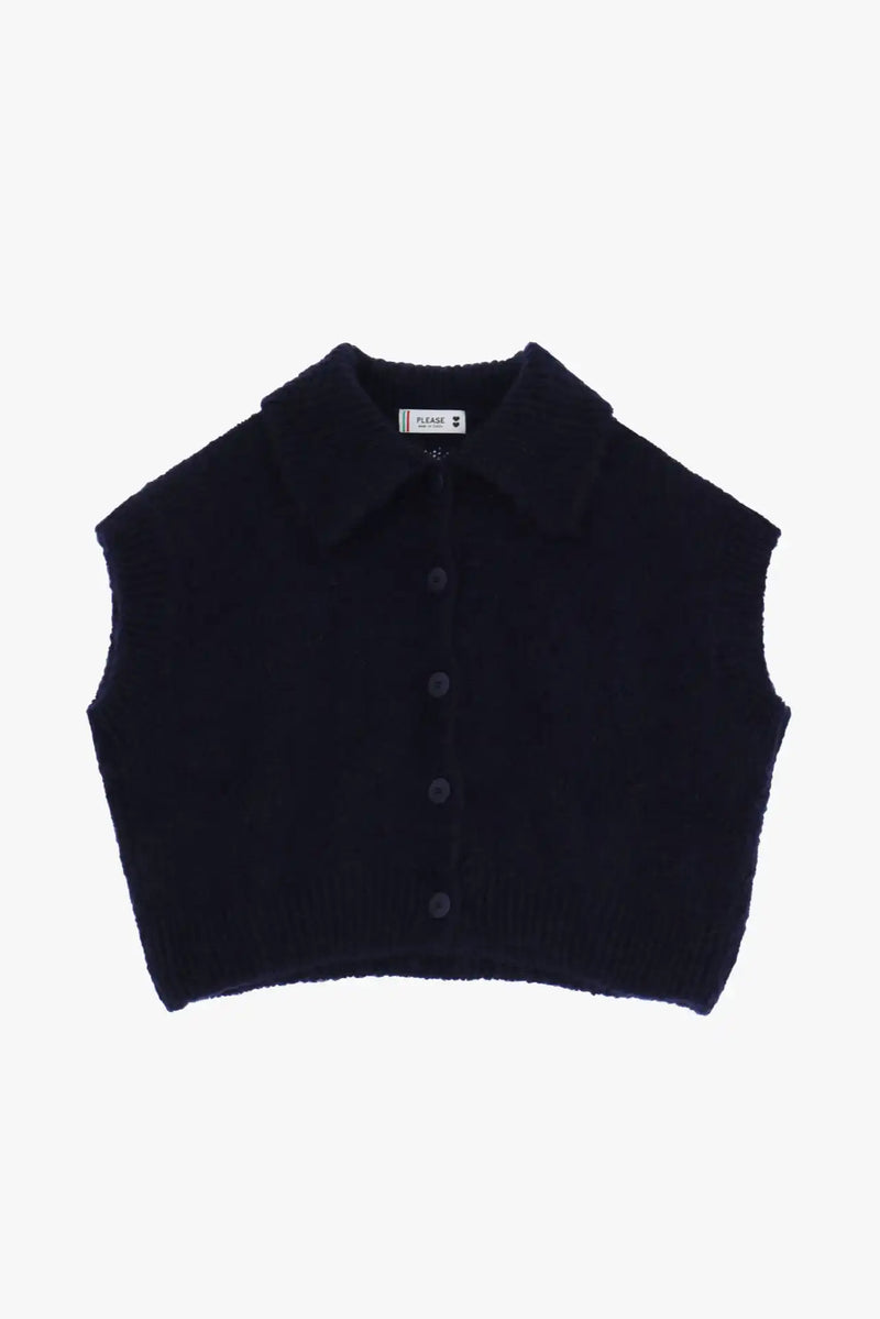 Pull boutonné Please Blu