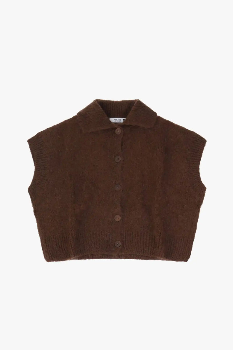 Pull boutonné Please Nutella