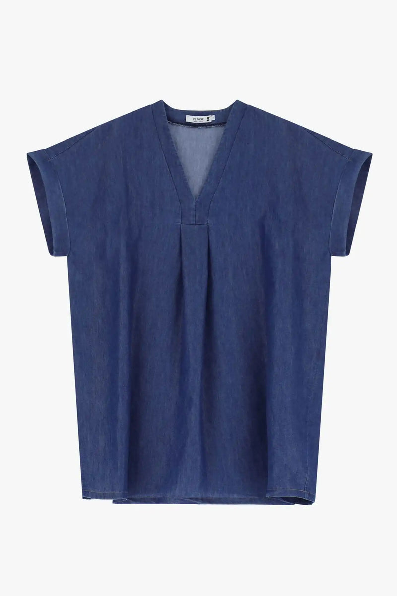 Robe Please col v Blu Denim