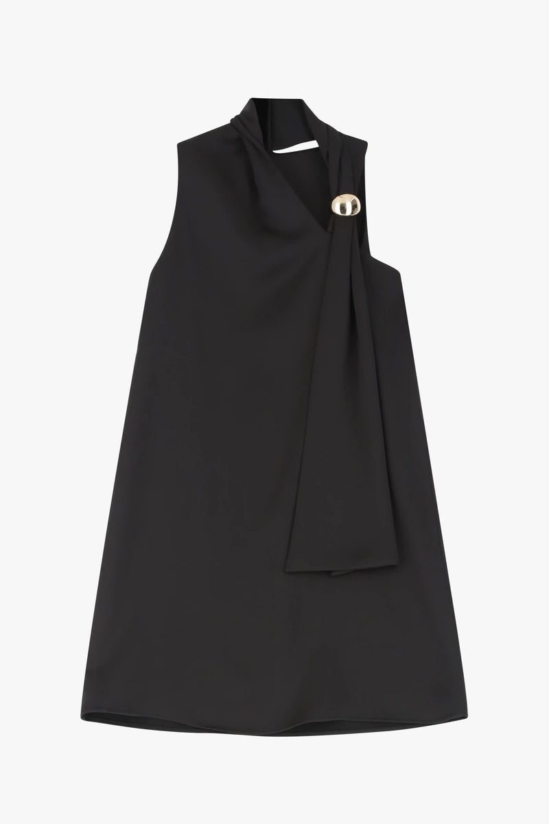 Robe courte Imperial bijoux Nero