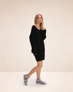 Robe courte Karma Koma Lauper Black