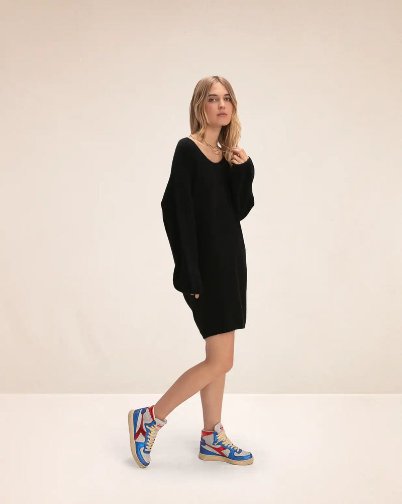 Robe courte Karma Koma Lauper Black