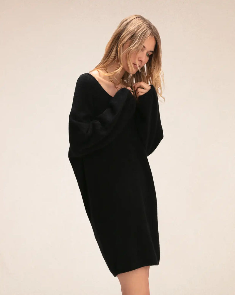 Robe courte Karma Koma Lauper Black