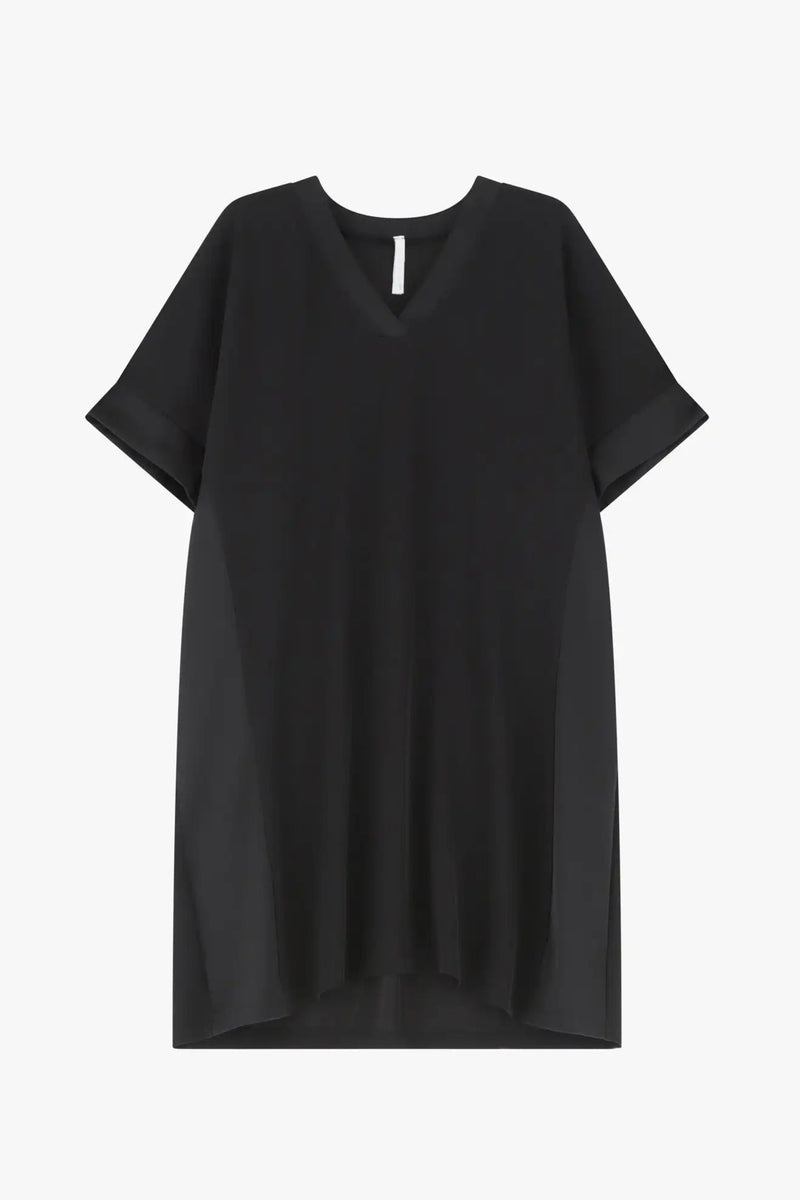 Robe courte Imperial bandes satins Nero