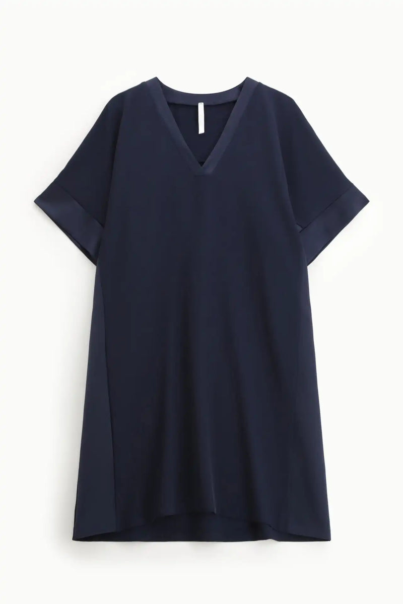 Robe courte Imperial bandes satins Blu