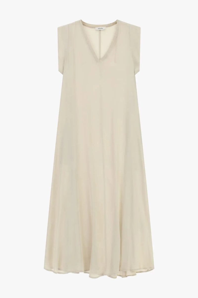 Robe longue satinée Dixie Marmo