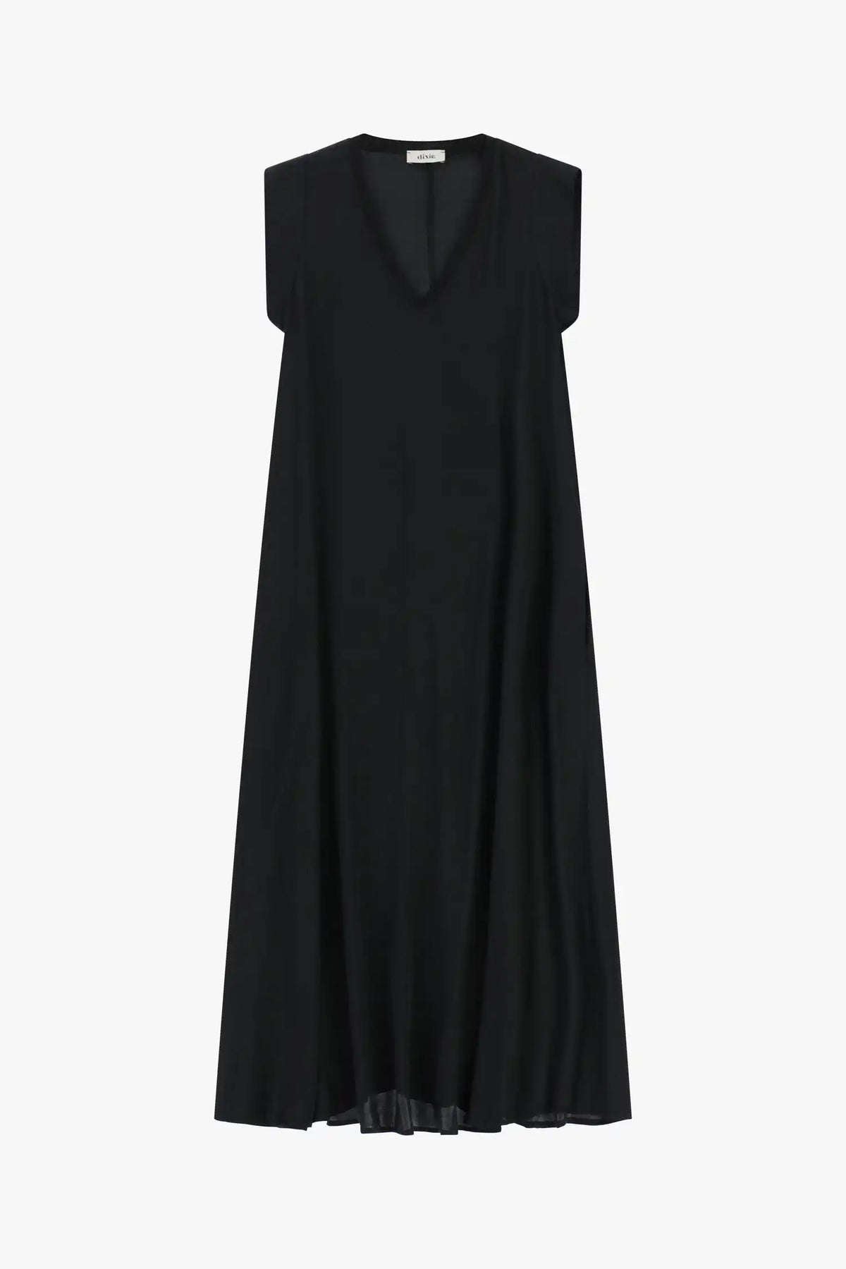 Robe longue satinée Dixie Nero