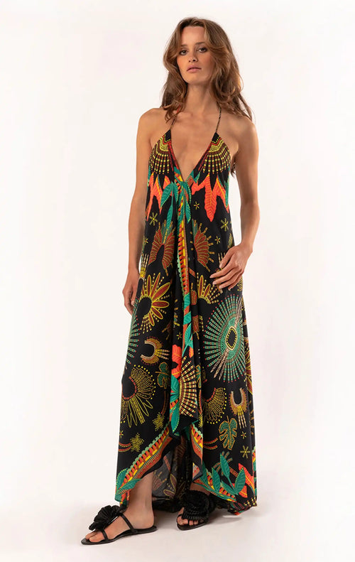 Robe longue Wild Voila Wakiza Noir