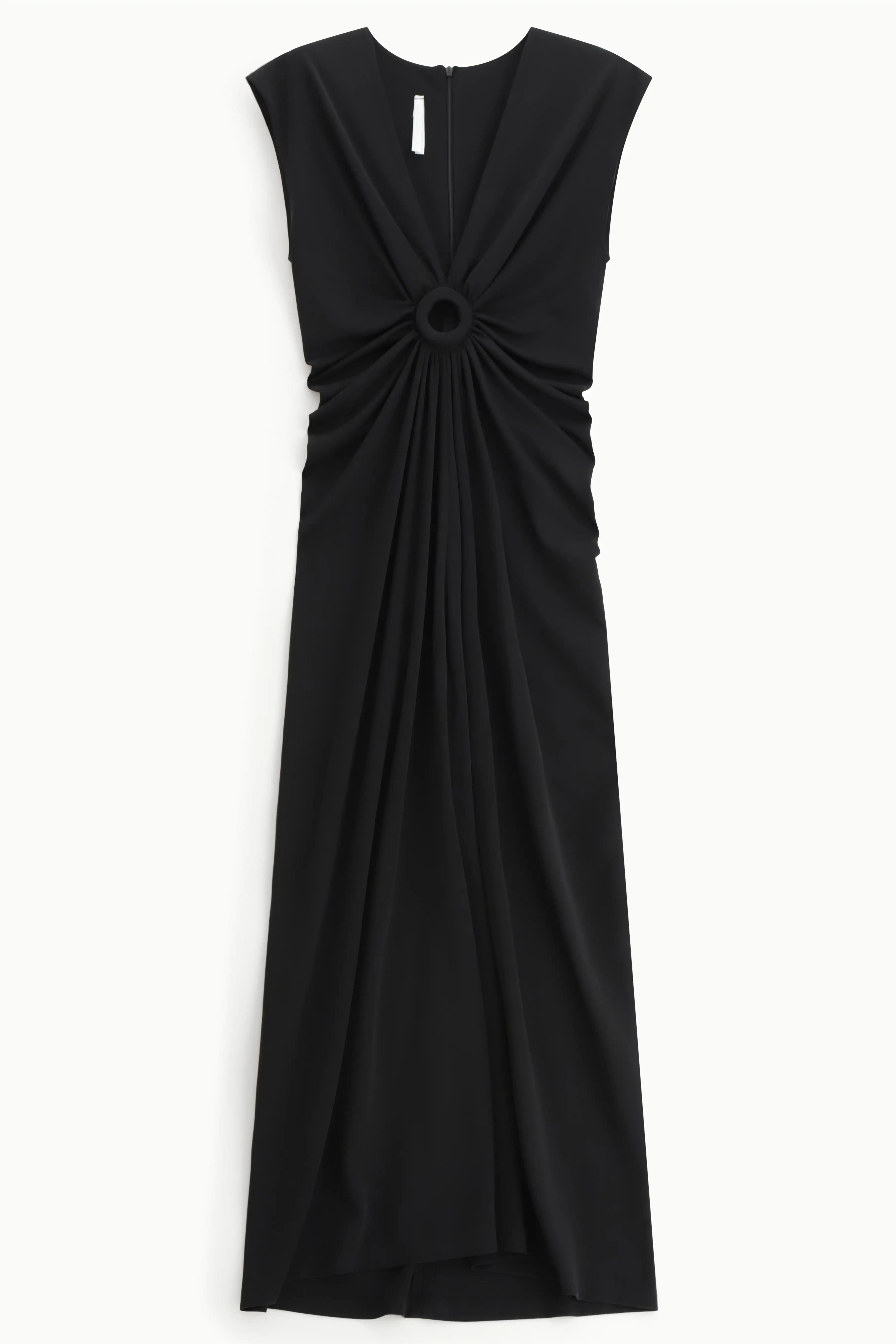 Robe longue Imperial anneau drapé Nero