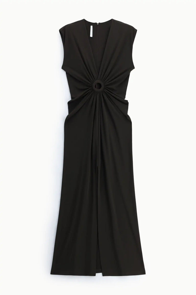 Robe longue Imperial anneau drapé Moro