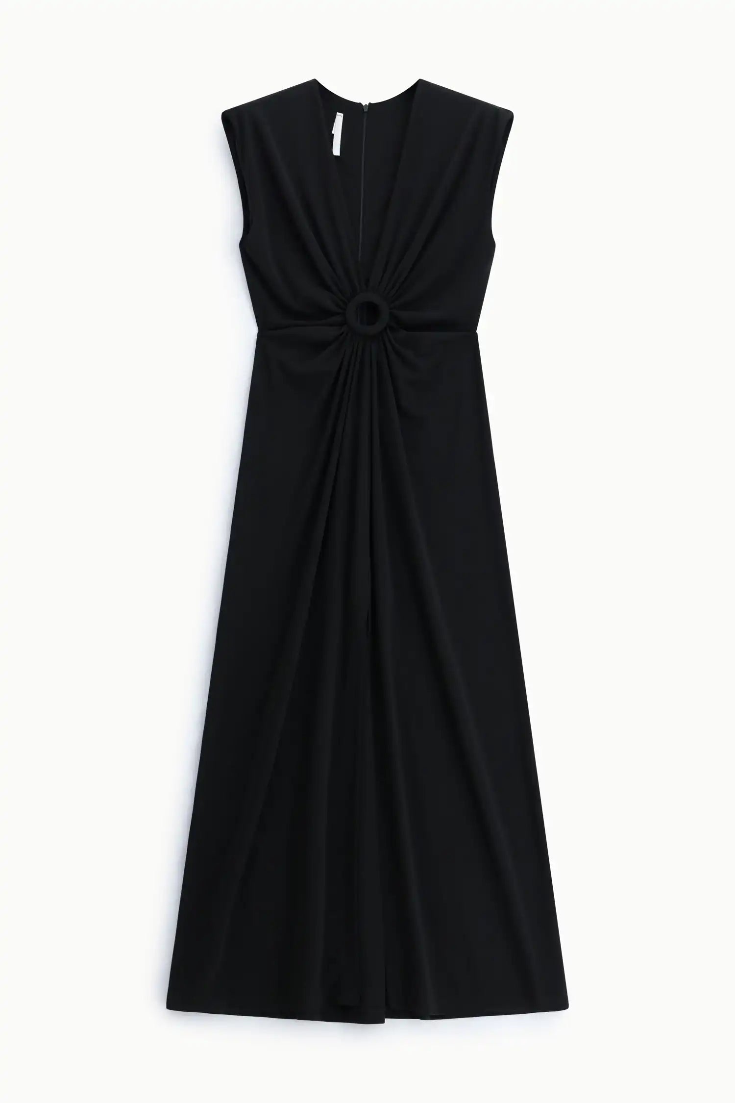 Robe longue Imperial anneau drapé Nero