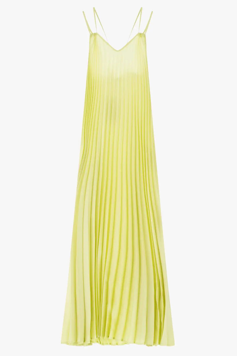 Robe longue Imperial plissée Canarino