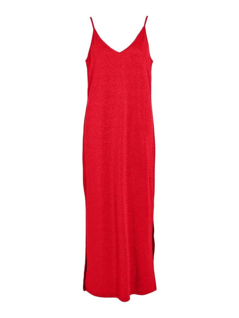Robe Vila Viluxi Glitter Flame Scarlet