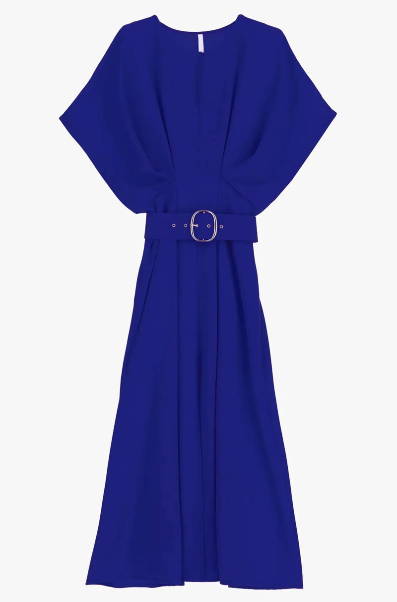 Robe longue Imperial ceinturée Blu