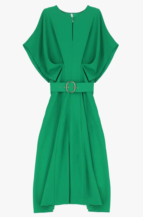 Robe longue Imperial ceinturée Verde Brasile