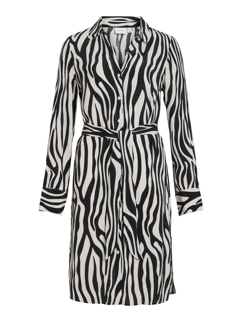Robe zèbre Vila Vifini Black