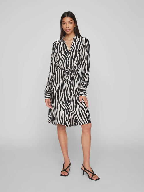 Robe zèbre Vila Vifini Black