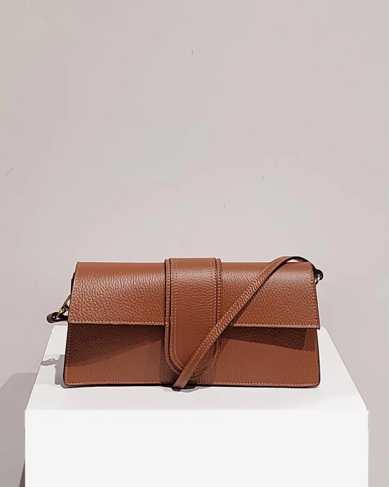 Sac à main en cuir Camel