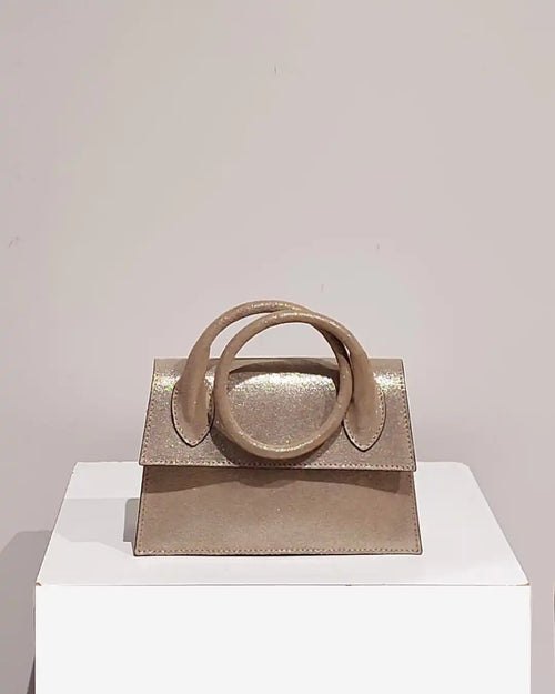 Sac à main Noeud en cuir Or