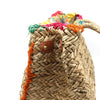 Panier en paille Broderies Multicolores