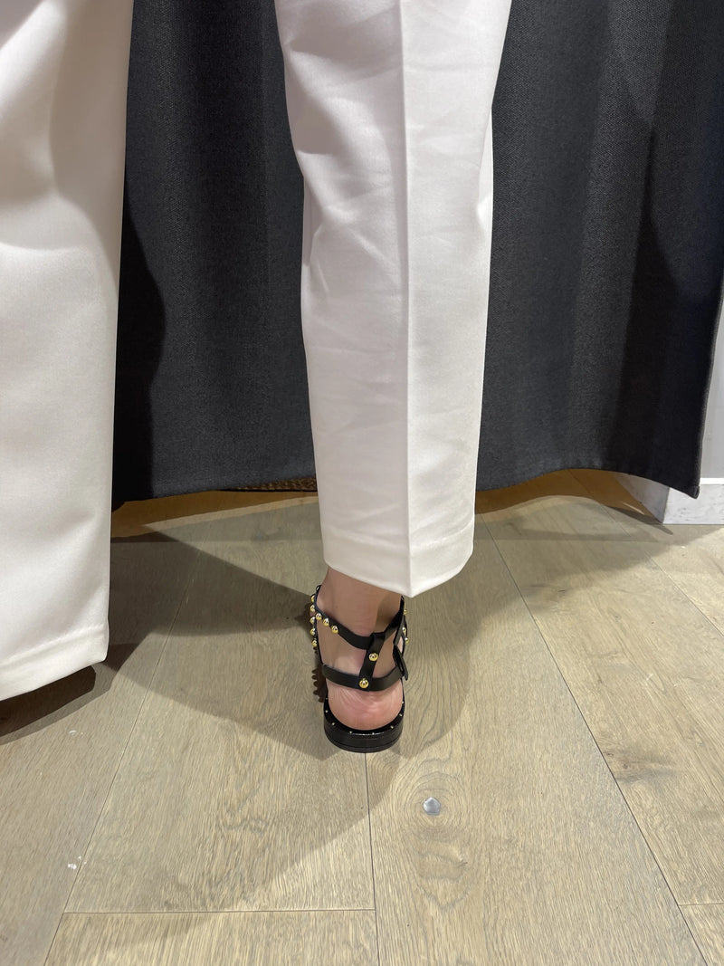 Sandales Diciottopiu à clous Nero