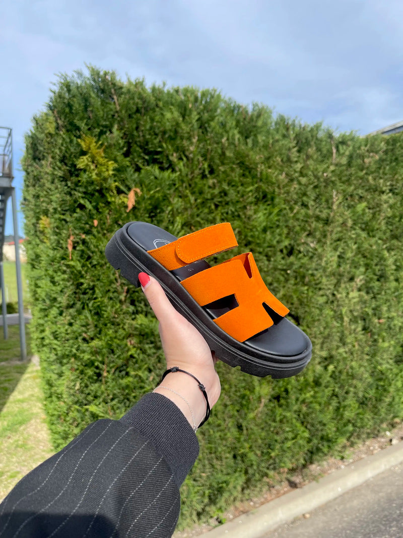Mules Diciottopiu H Arancio