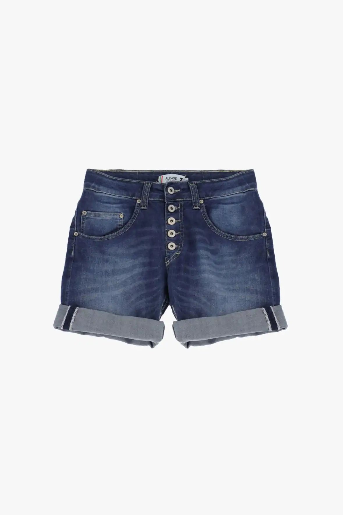 Short Please Blu denim