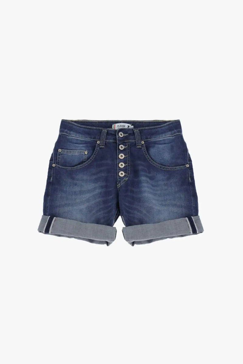 Short Please Blu denim