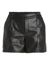 Short en similicuir Vila Vipen Black