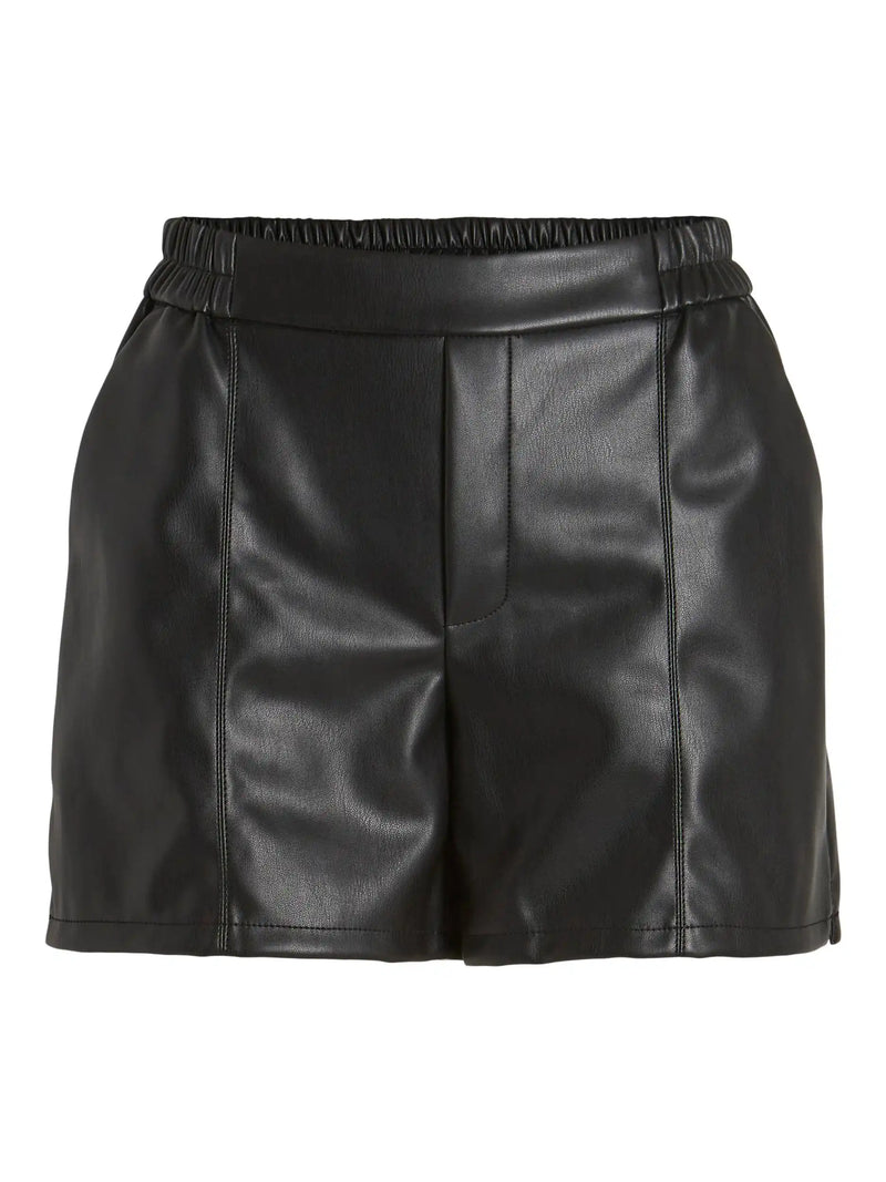 Short en similicuir Vila Vipen Black