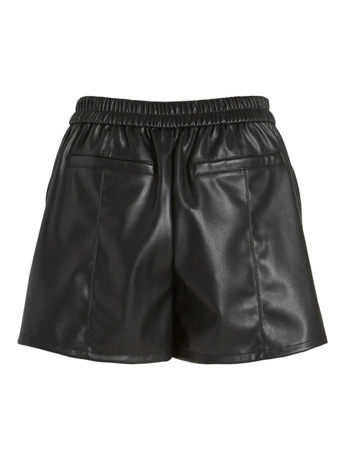 Short en similicuir Vila Vipen Black