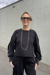 Sweat Imperial bande satin Nero