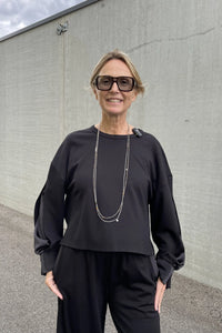 Sweat Imperial bande satin Nero