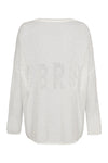 Sweat Liv Bergen crochet "LVBRGN" Offwhite