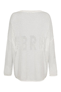Sweat Liv Bergen crochet "LVBRGN" Offwhite