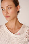 Sweat Liv Bergen crochet "LVBRGN" Offwhite