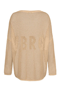 Sweat Liv Bergen crochet "LVBRGN" Sand